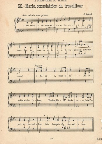 Marie, consolatrice du travailleur Partition gratuite